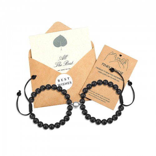 Black deals couple bracelet